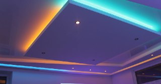Натяжной потолок с подсветкой Спасск-Дальний, цена от 2096 руб.
